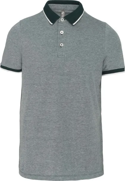  MEN'S TWO-TONE MARL POLO SHIRT - Kariban Marl Fir Green Marl Fir Green