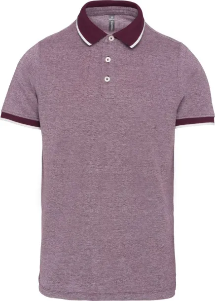  MEN'S TWO-TONE MARL POLO SHIRT - Kariban Marl Wine Marl Wine