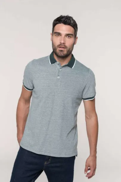  MEN'S TWO-TONE MARL POLO SHIRT - Kariban Marl Wine Marl Wine