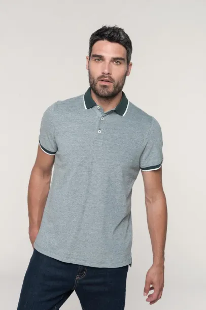  MEN'S TWO-TONE MARL POLO SHIRT - Kariban Marl Wine Marl Wine