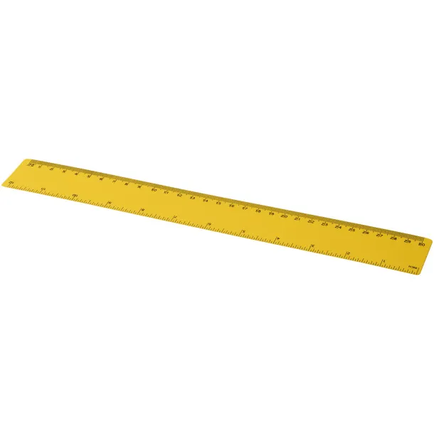 Rothko 30 cm plastic ruler - PF Manufactured Yellow