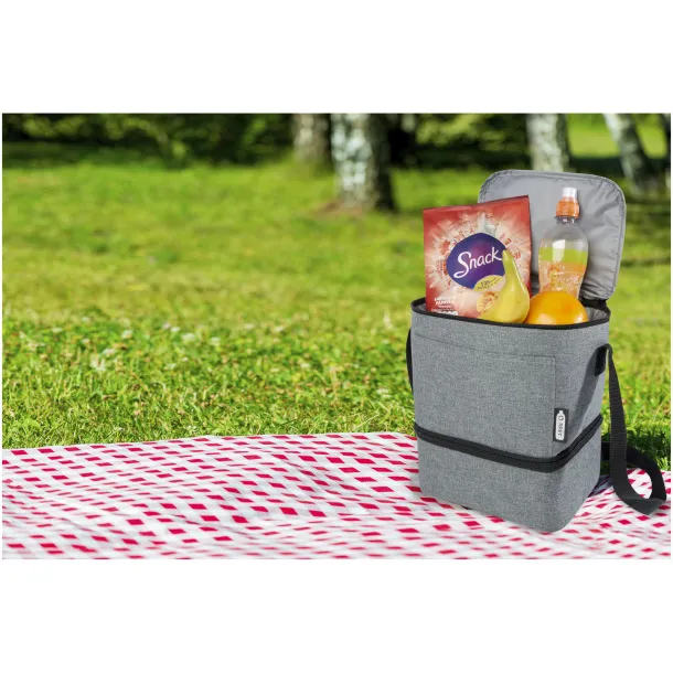 Tundra 9-can RPET lunch cooler bag Heather grey