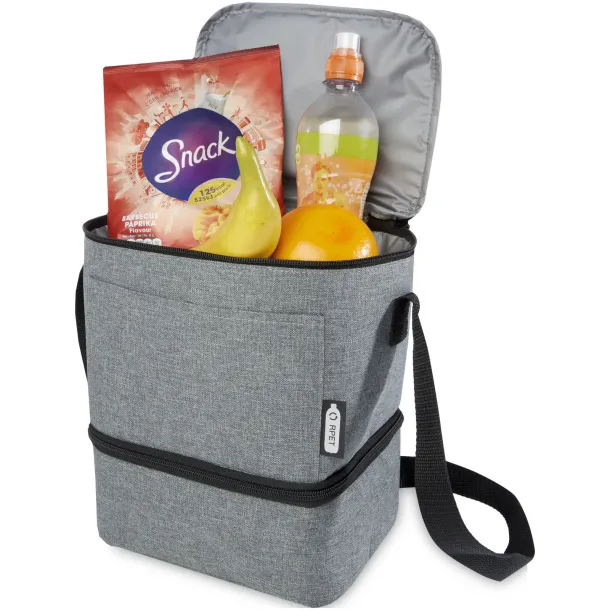 Tundra 9-can RPET lunch cooler bag Heather grey