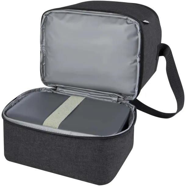 Tundra 9-can RPET lunch cooler bag Heather Charcoal