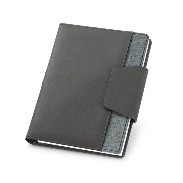 RUSSEL Folder with A5 notepad Grey