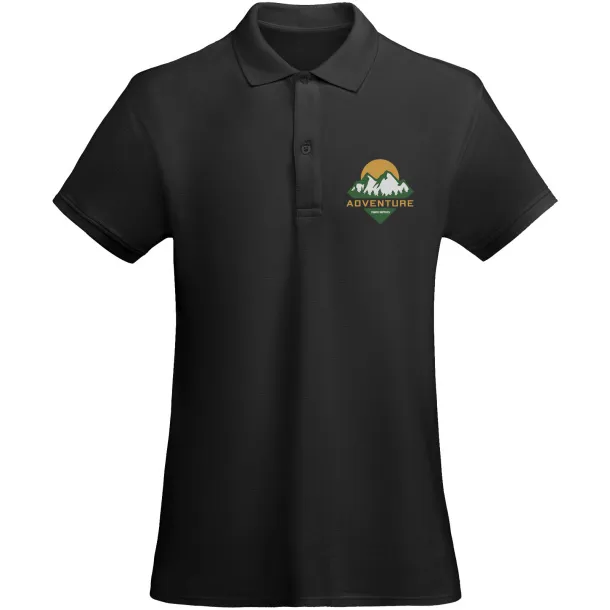 Prince ženska kratka polo majica, 210 g/m² - Roly Crna