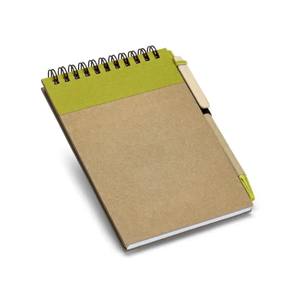 RINGORD Pocket sized notepad Light green