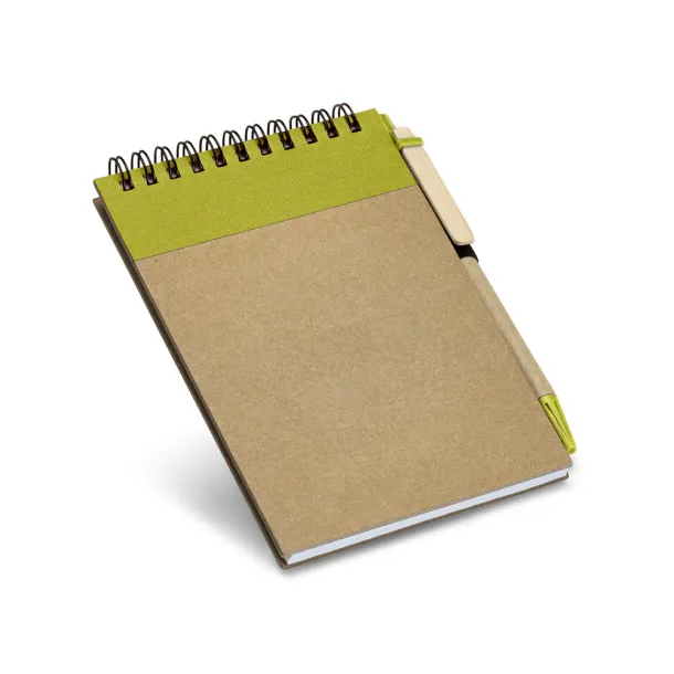 RINGORD Pocket sized notepad Light green