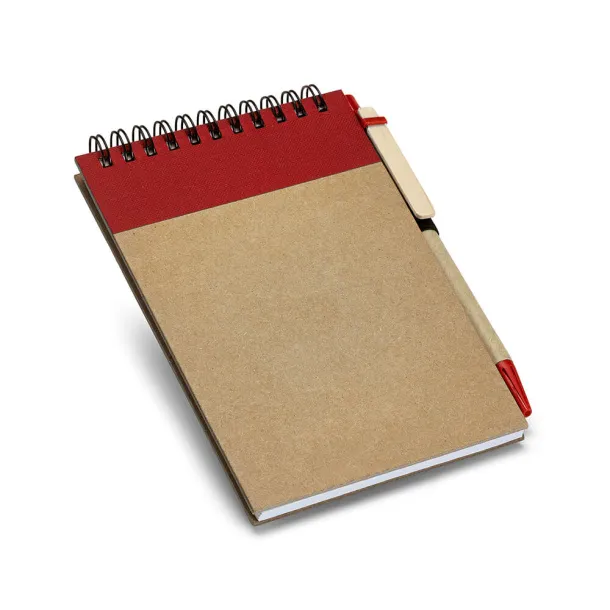 RINGORD Pocket sized notepad Red