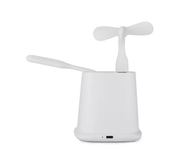 BERGO stolni držač olovaka s dodacima i induktivnim punjačem (5W) II - Karlowsky White
