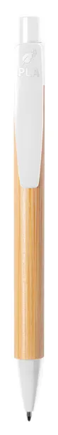 Heloix bamboo ballpoint pen White Natural