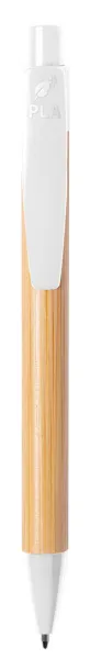 Heloix bamboo ballpoint pen White Natural