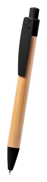 Heloix bamboo ballpoint pen Black Natural