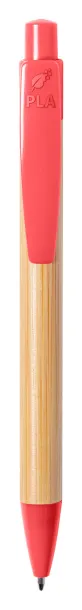 Heloix bamboo ballpoint pen Red Natural