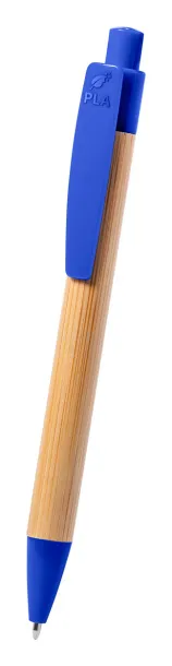 Heloix bamboo ballpoint pen Blue Natural