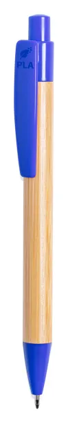 Heloix bamboo ballpoint pen Blue Natural