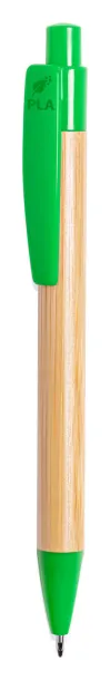 Heloix bamboo ballpoint pen Green Natural