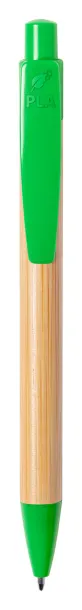 Heloix bamboo ballpoint pen Green Natural