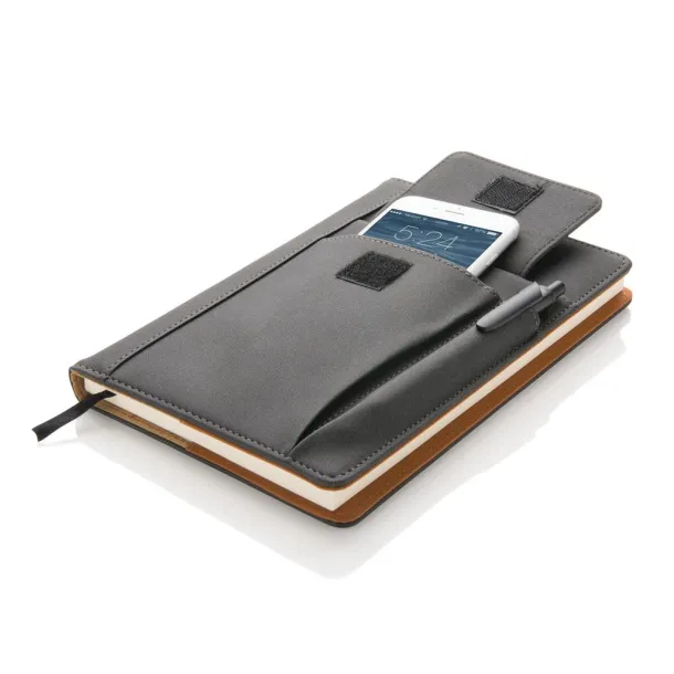  Notes s džepom za mobitel, A5 - XD Collection Crna