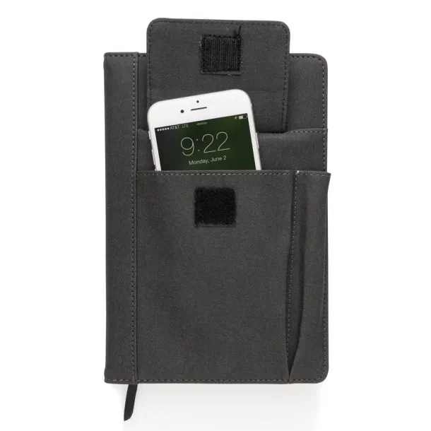  Notes s džepom za mobitel, A5 - XD Collection Crna