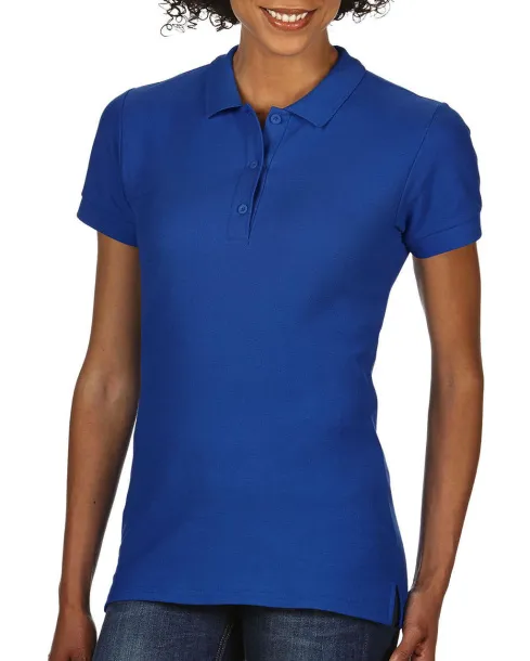  Premium Cotton Ladies' Double Piqué Polo - Gildan Kraljevski plava