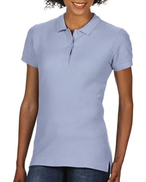  Premium Cotton Ladies' Double Piqué Polo - Gildan Svijelo plava