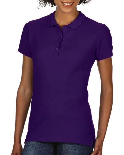  Premium Cotton Ladies' Double Piqué Polo - Gildan Ljubičasta