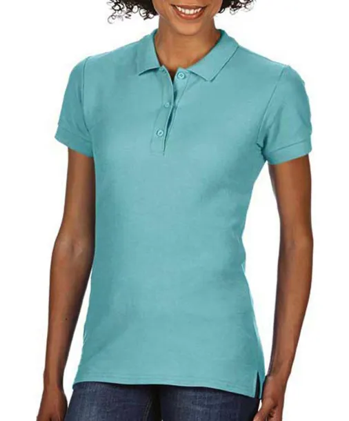  Premium Cotton Ladies' Double Piqué Polo - Gildan Chalky Mint