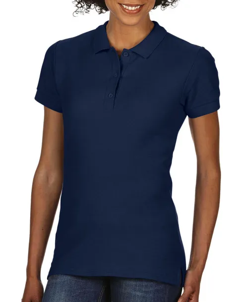  Premium Cotton Ladies' Double Piqué Polo - Gildan Navy