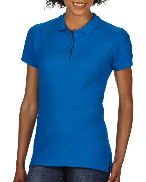  Premium Cotton Ladies' Double Piqué Polo - Gildan Sapphire