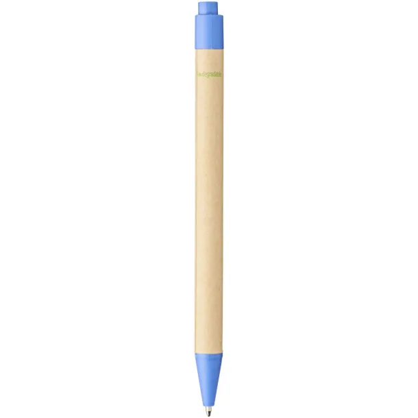 Berk recycled carton and corn plastic ballpoint pen Blue