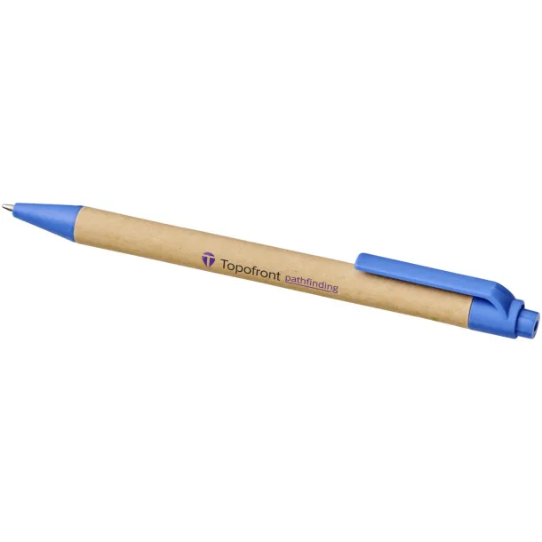 Berk recycled carton and corn plastic ballpoint pen Blue