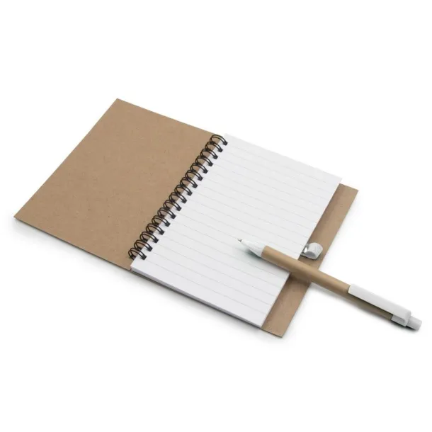  Notebook A6 with ball pen Bijela