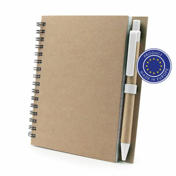  Notebook A6 with ball pen Bijela