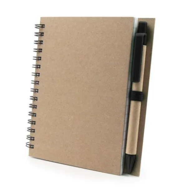  Notebook A6 with ball pen Crna
