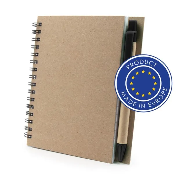  Notebook A6 with ball pen Crna