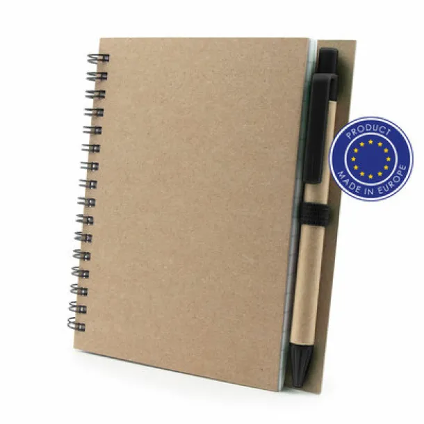  Notebook A6 with ball pen Crna