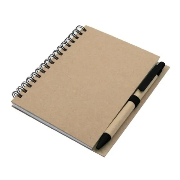  Notebook A6 with ball pen Crna