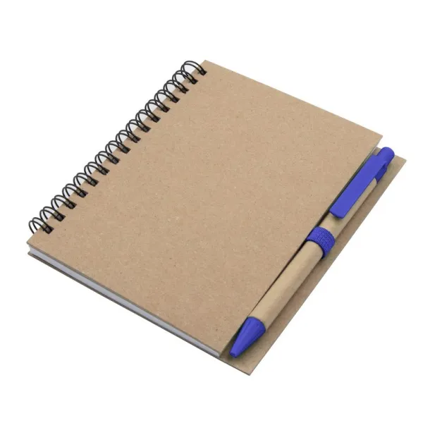  Notebook A6 with ball pen navy blue