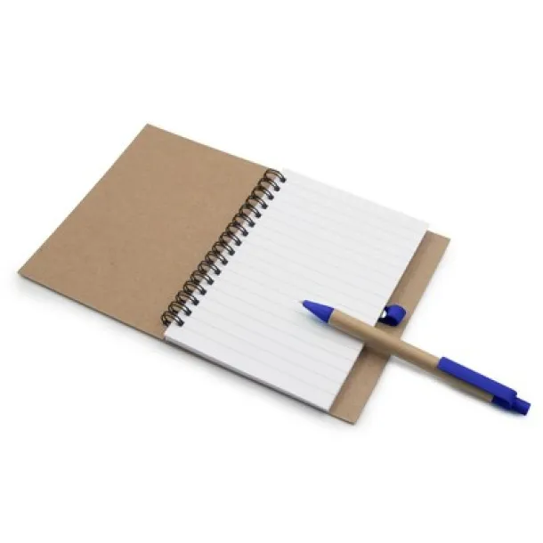  Notebook A6 with ball pen navy blue