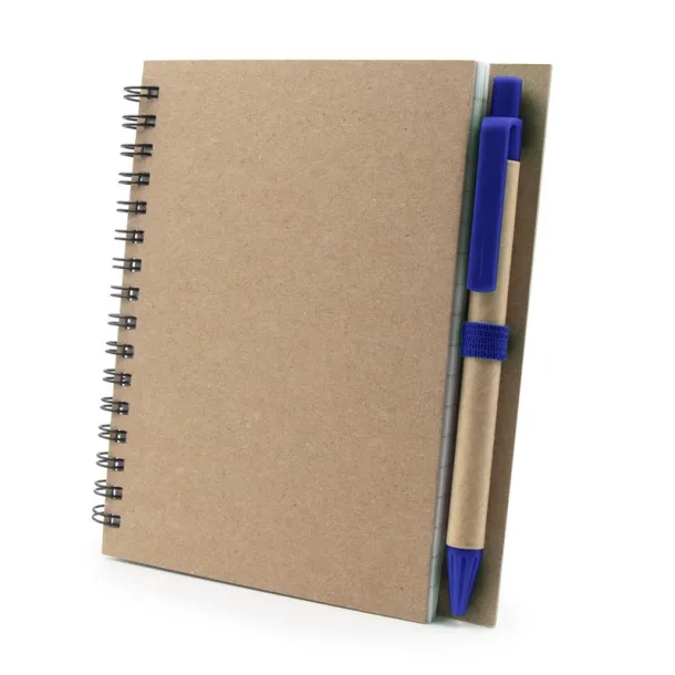  Notebook A6 with ball pen navy blue