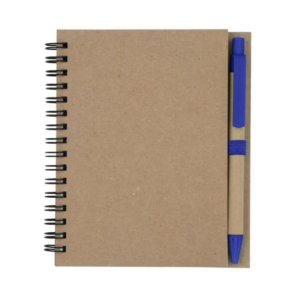  Notebook A6 with ball pen navy blue