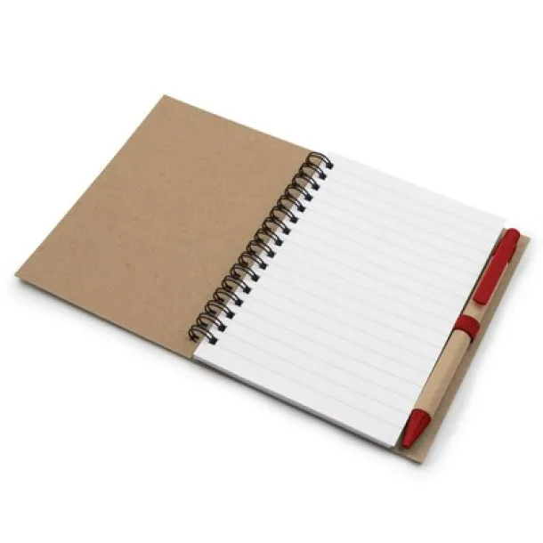  Notes A6 s kemijskom olovkom Crvena