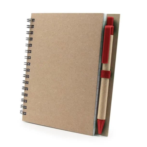  Notebook A6 with ball pen red