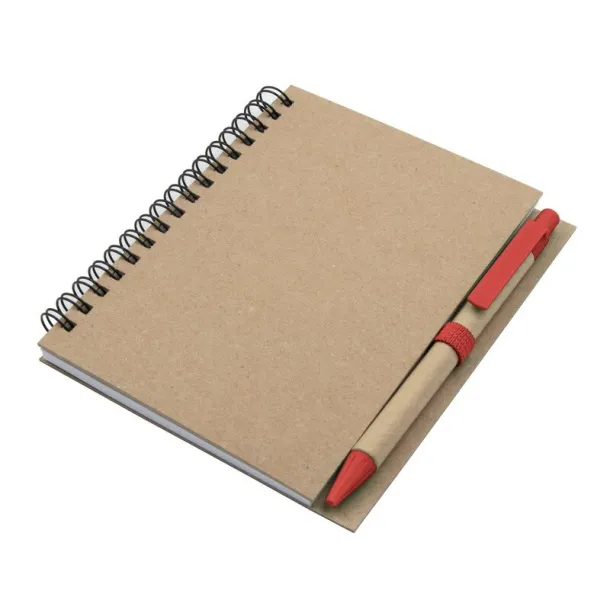  Notebook A6 with ball pen red