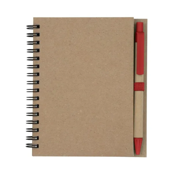  Notebook A6 with ball pen red