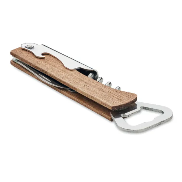 WOOL 3 in 1 bamboo bottle opener Wood