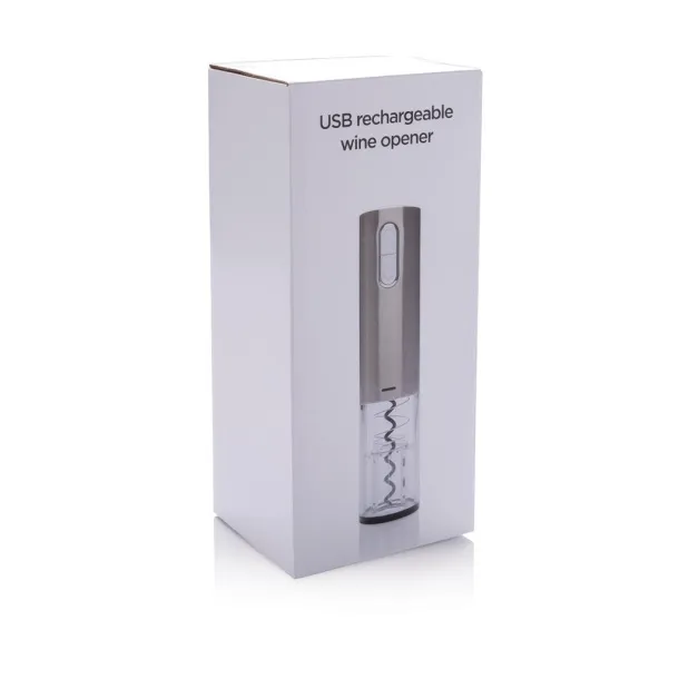  Electric wine opener - USB rechargeable - XD Collection Grey 