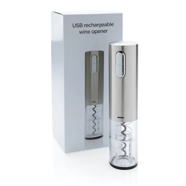  Electric wine opener - USB rechargeable - XD Collection Grey 