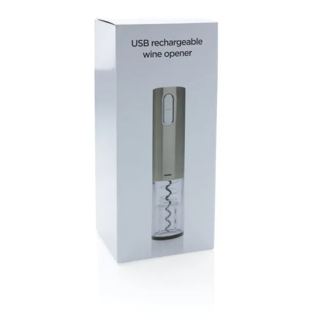  Electric wine opener - USB rechargeable - XD Collection Grey 